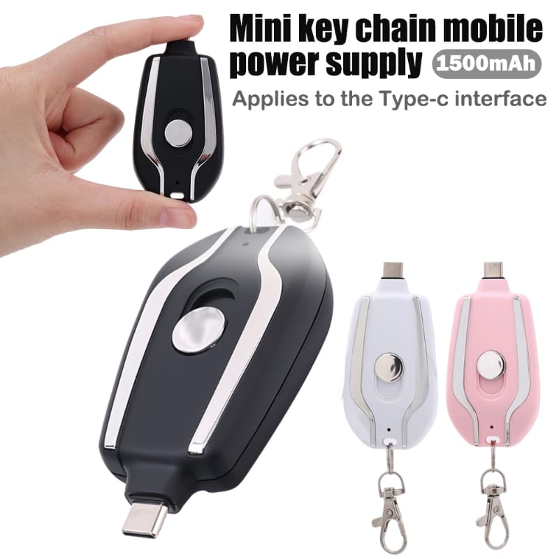 Key chain emergency charger power bank