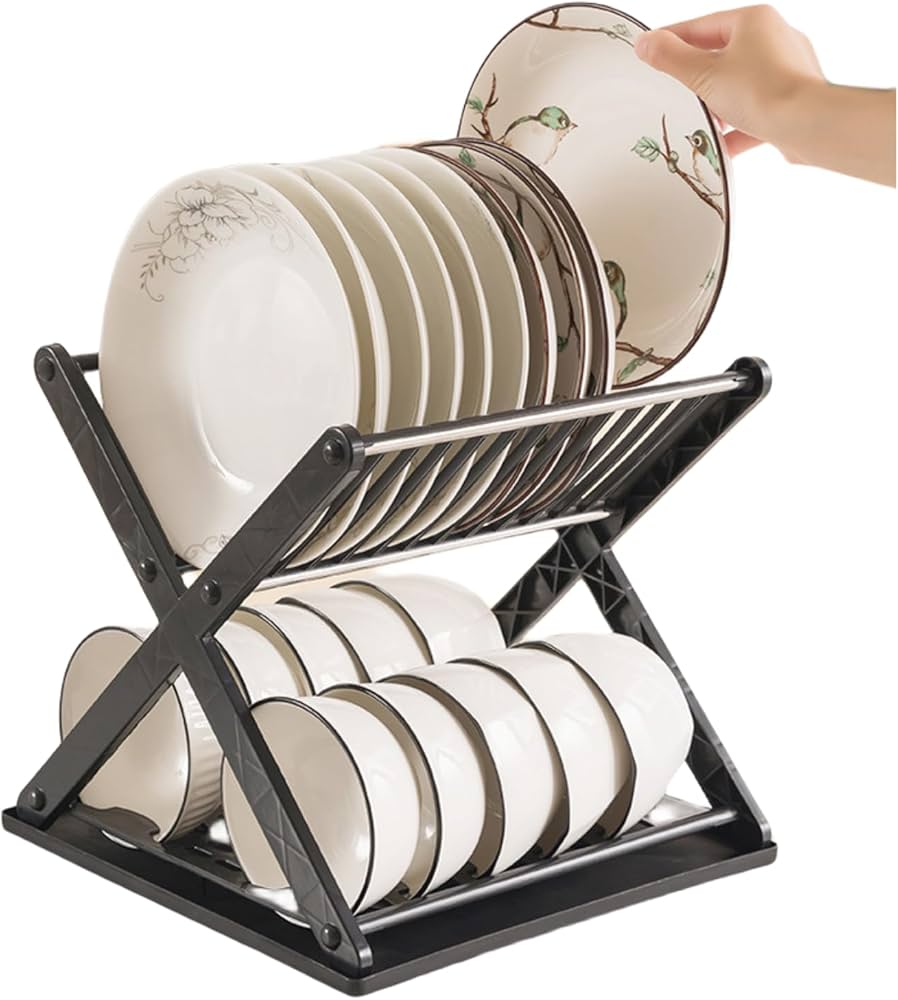 X folding Drain rack