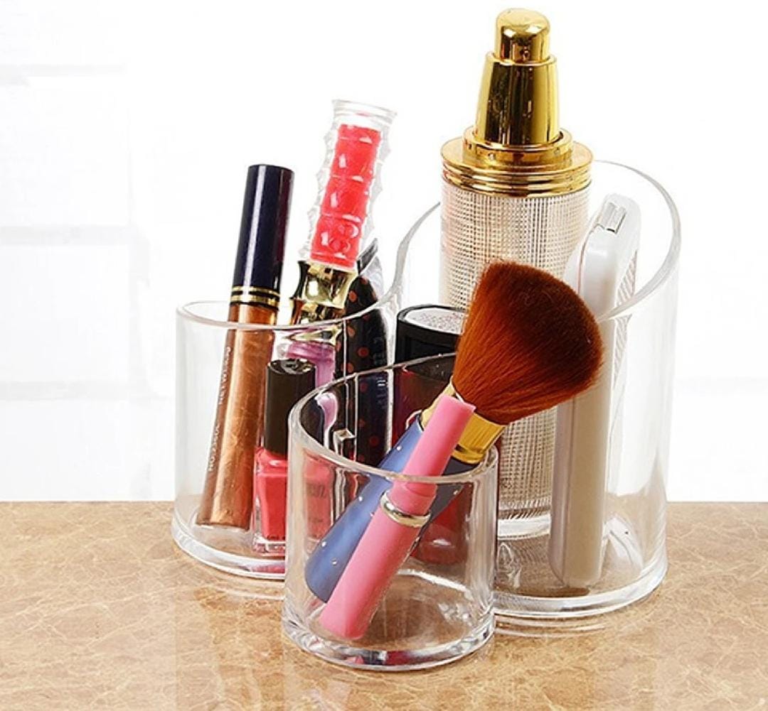 3 compartment brush organizer