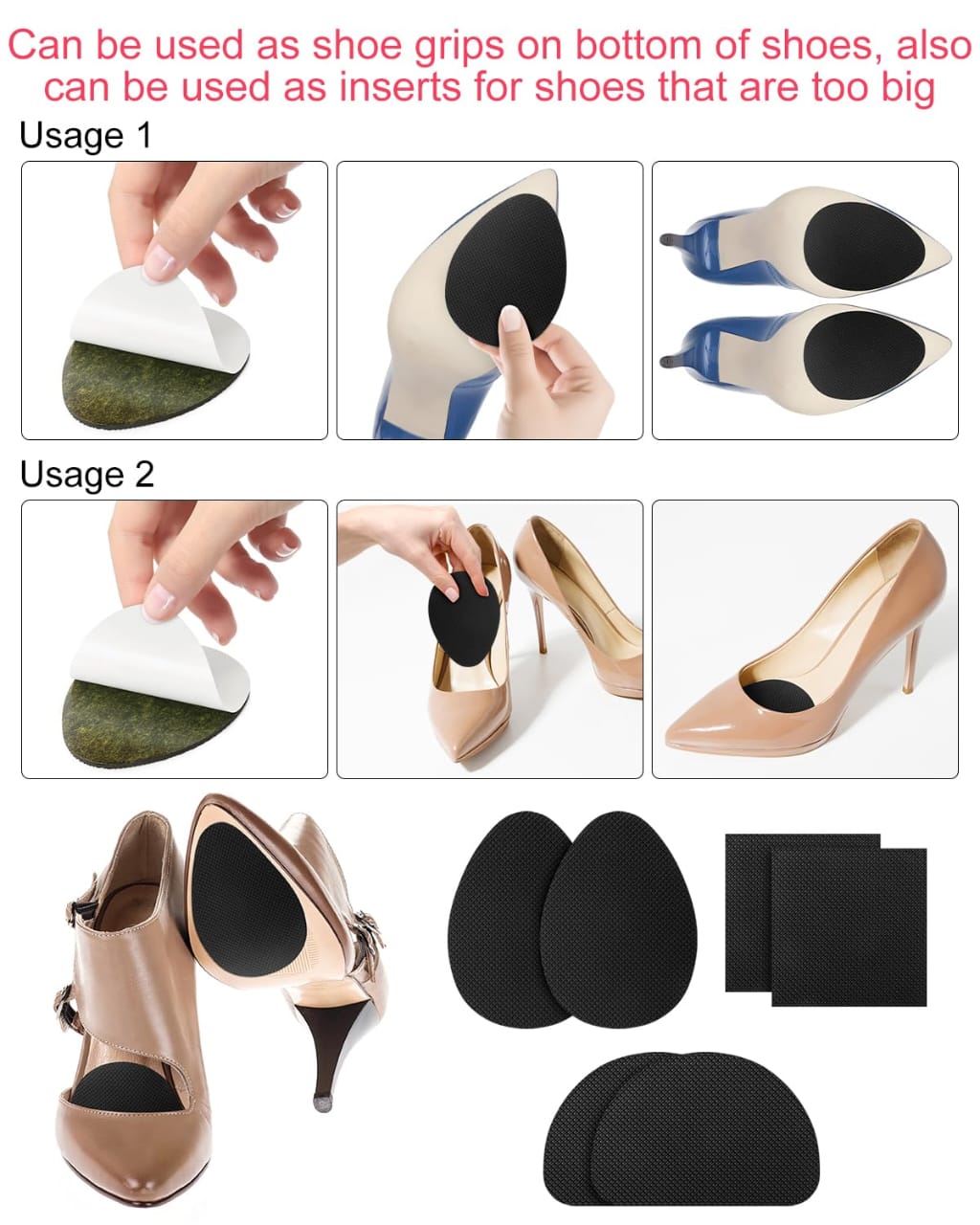 shoe sole anti slip adhesive rubber stickers