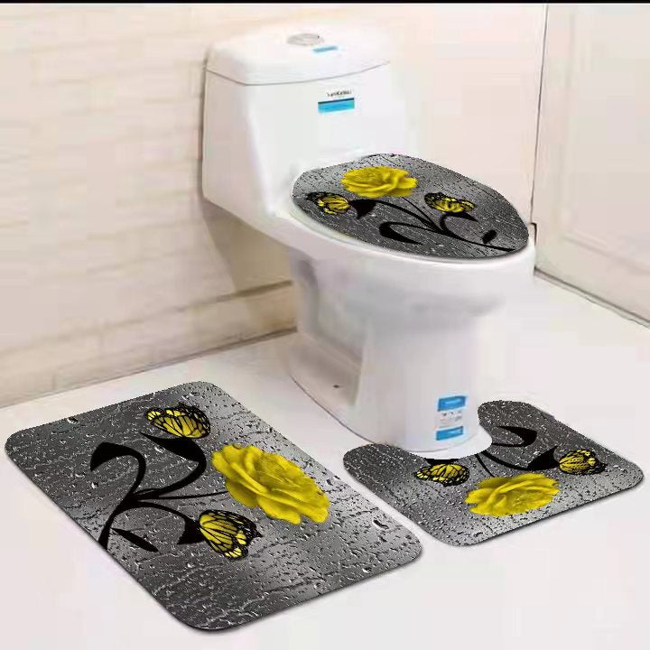 👻3in1 toilet mat set