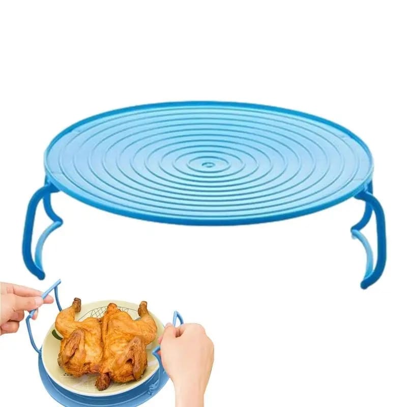 Microwave tray placement rack