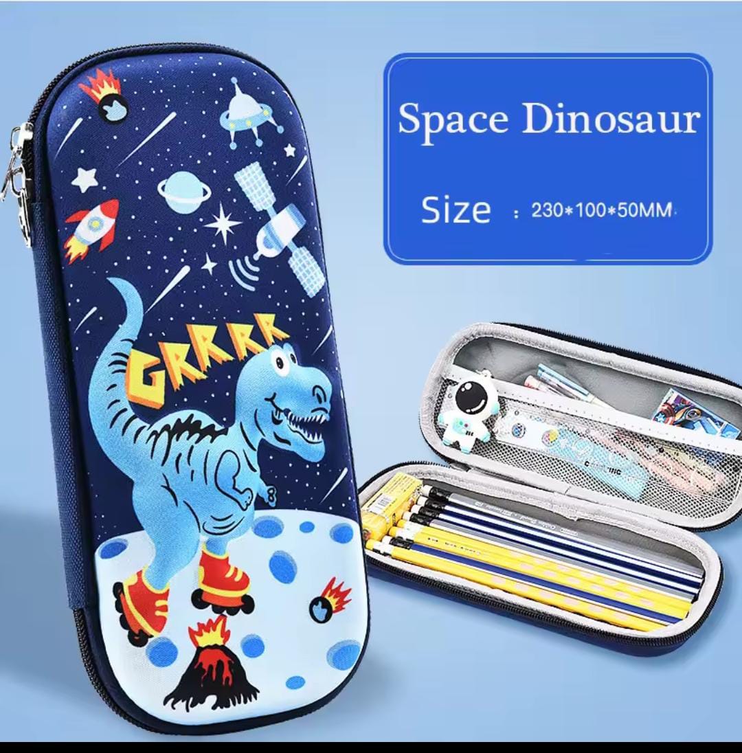 Cartoon themed pencil pouch