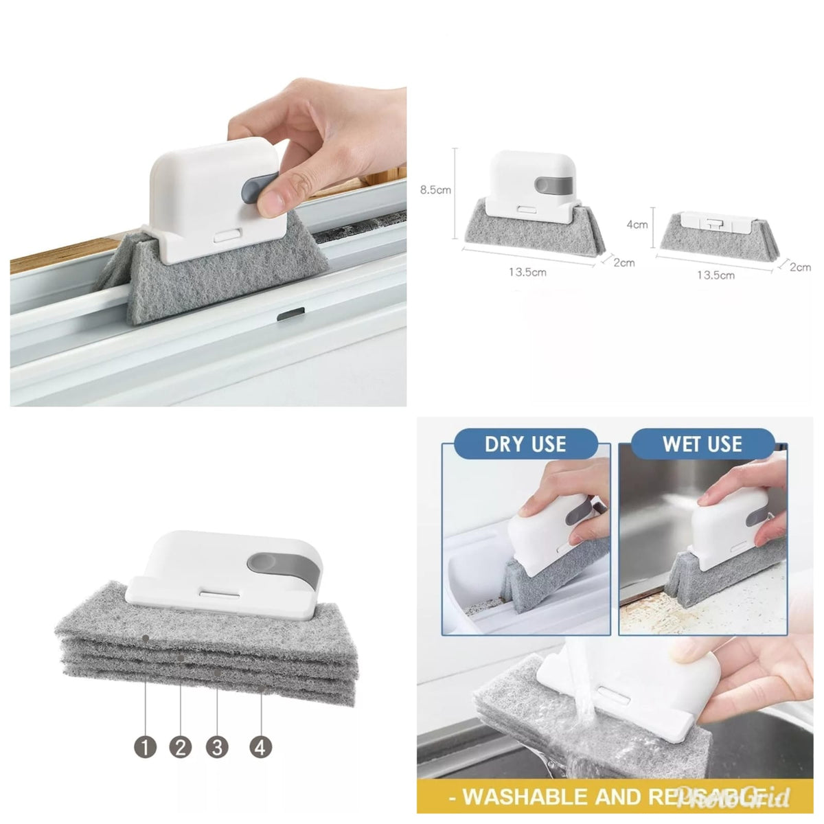 Double sided cleaning brush