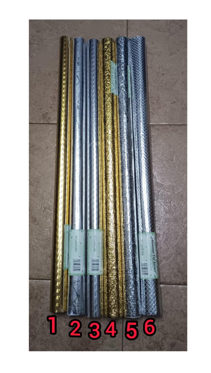 Aluminium foil stickers