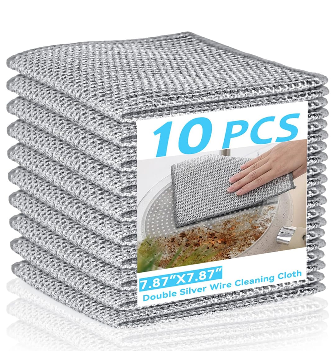 Steel wire cleaning rag