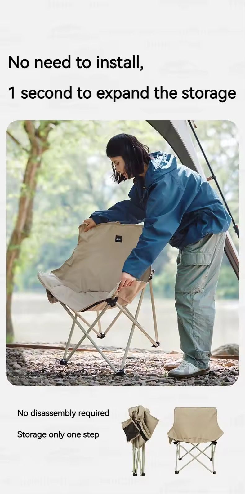 Foldable Moon Chair