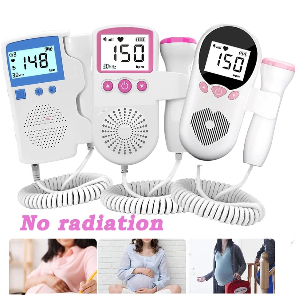 portable pregnancy baby heart rate monitor