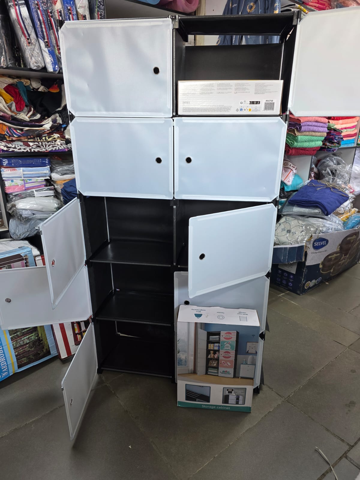 2 column plastic wardrobe