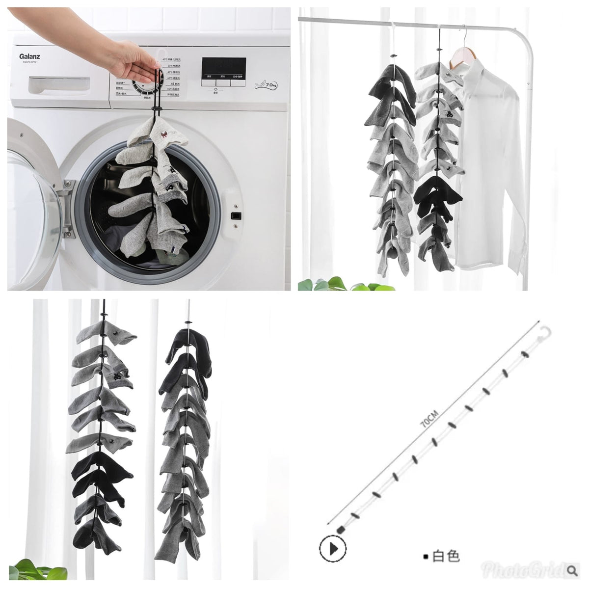 Socks creative hanging rope