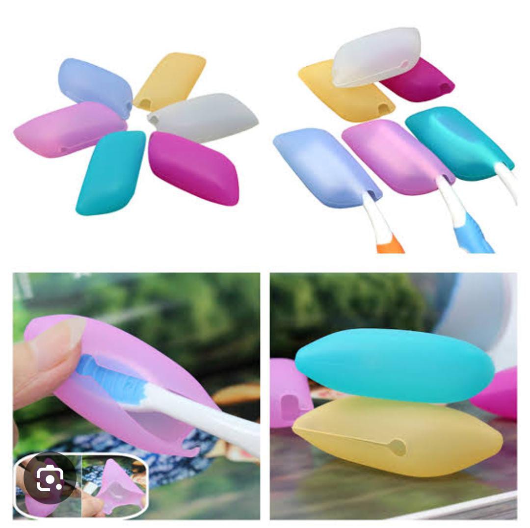 silicon portable head cover for toothbrush