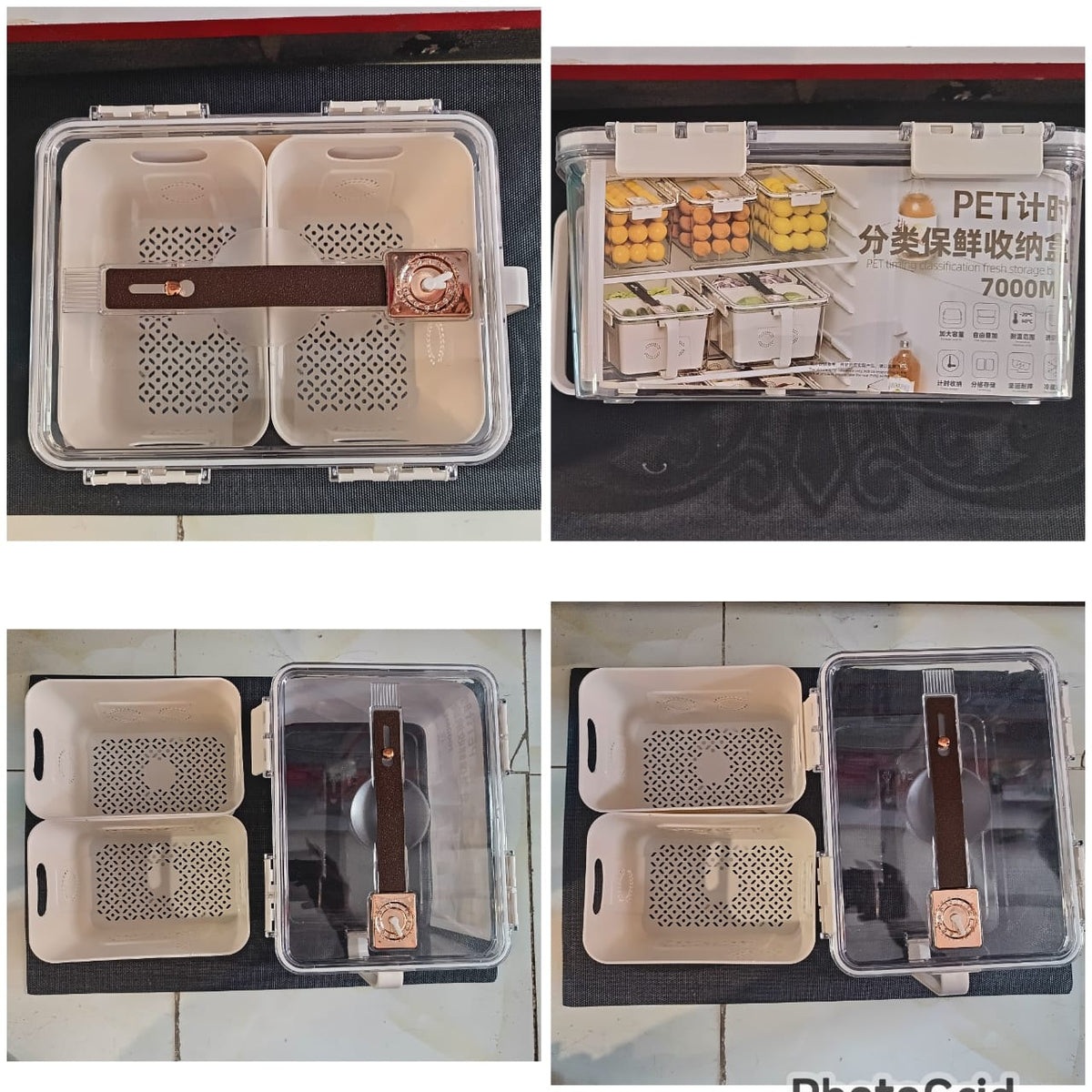 Acrylic fridge storage containers