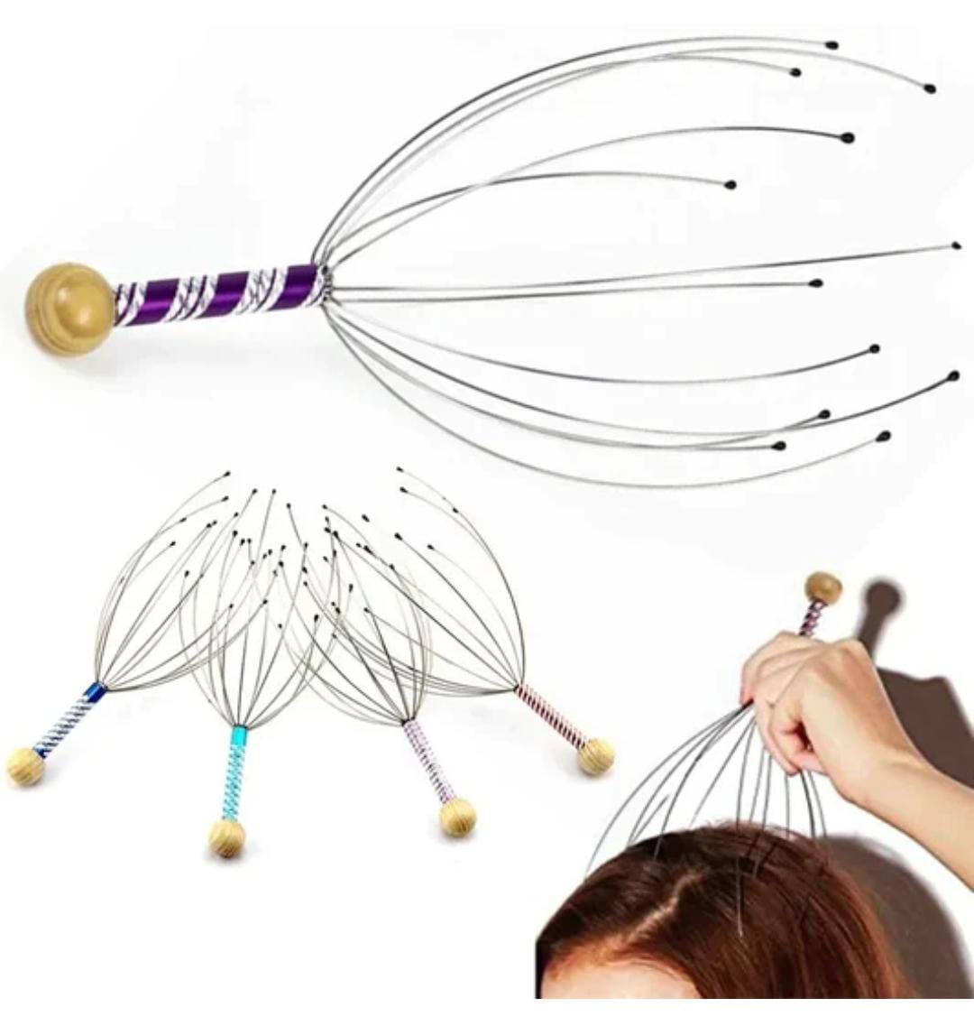 Octopus head massager