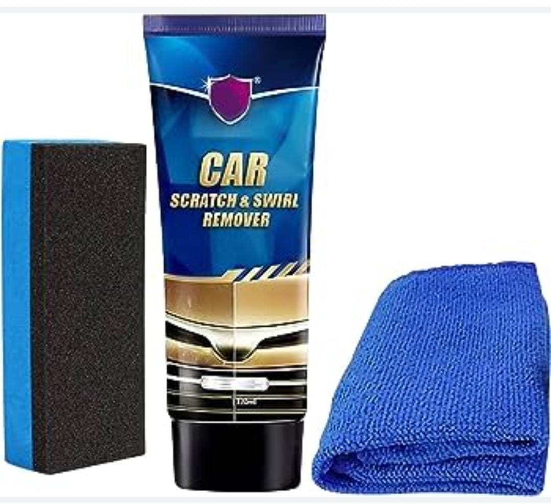 Car scratch and swirl cream remover