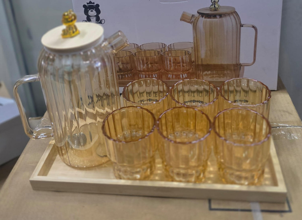 7 pcs Water set gold