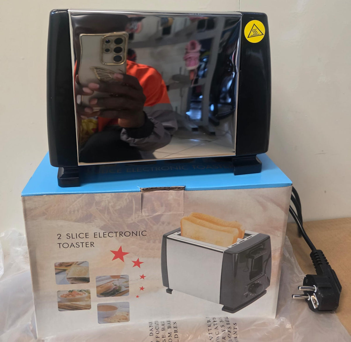 2 slice bread toaster electronic