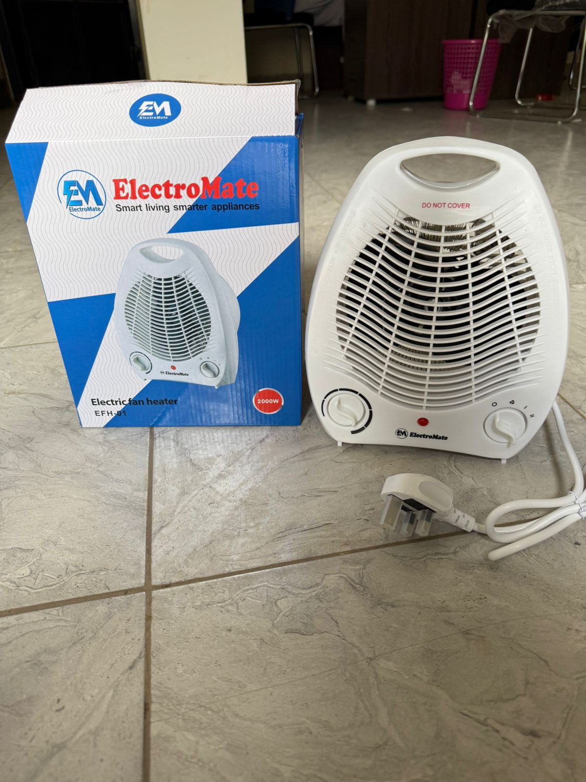 Electromate fan room heater