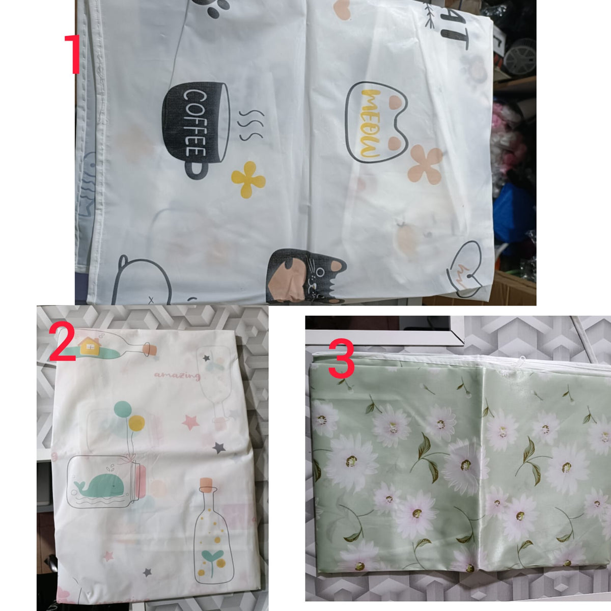 Flowered Washing Machine Cover