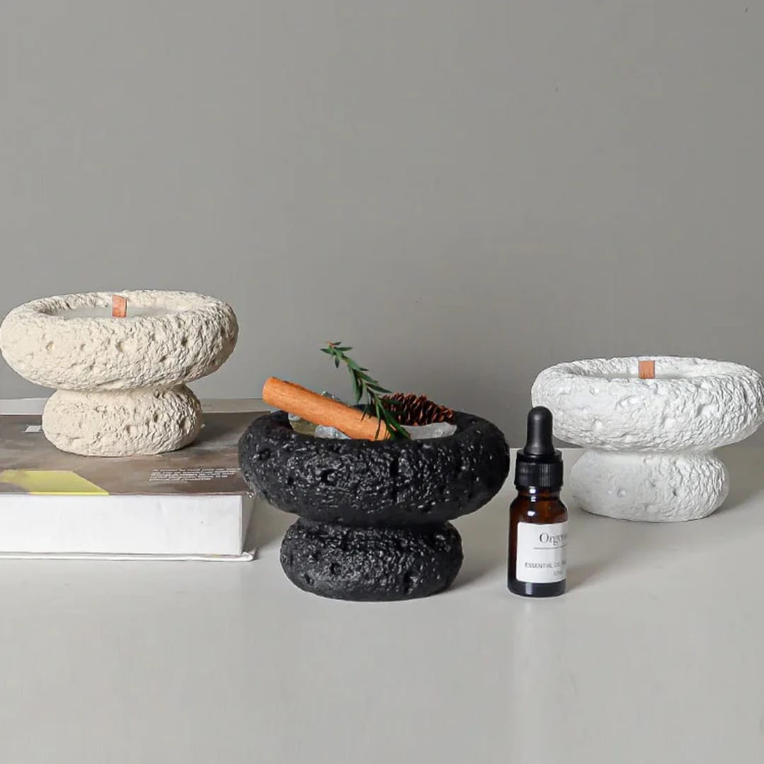 Mushroom Shaped Stone Essential Oil Diffusers Gift Pack