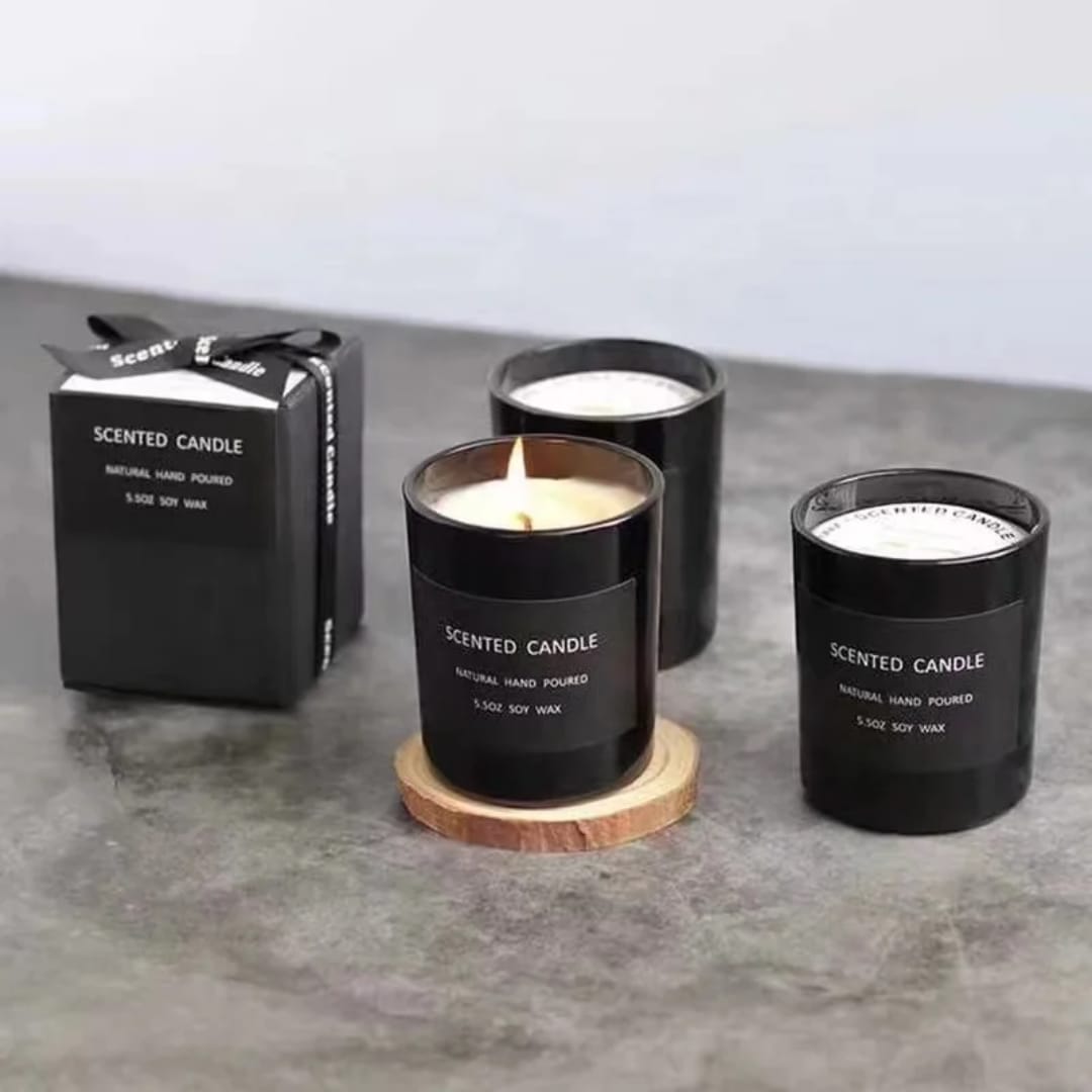 Soy Wax Scented Candle in Glass Jar