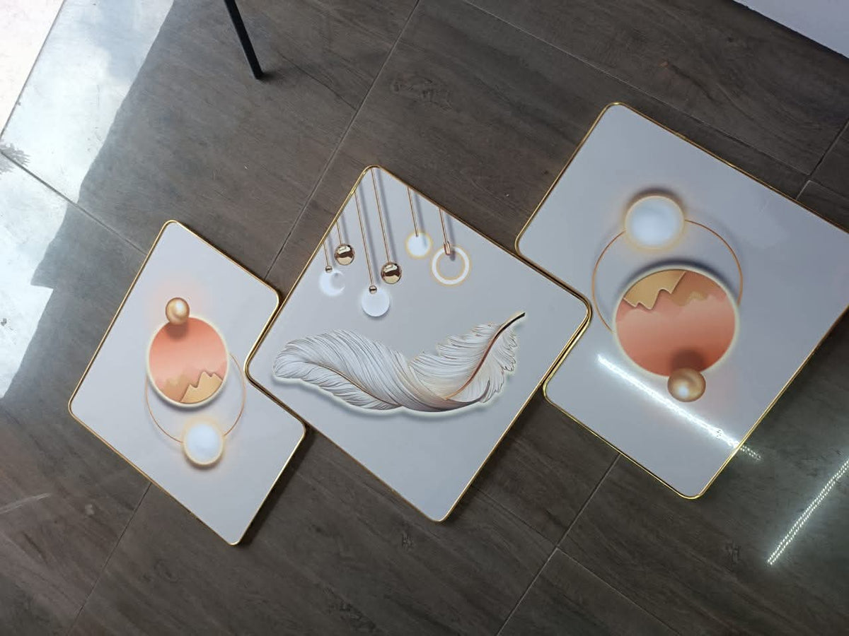 Crystal porcelain painting Aluminum Alloy Frame