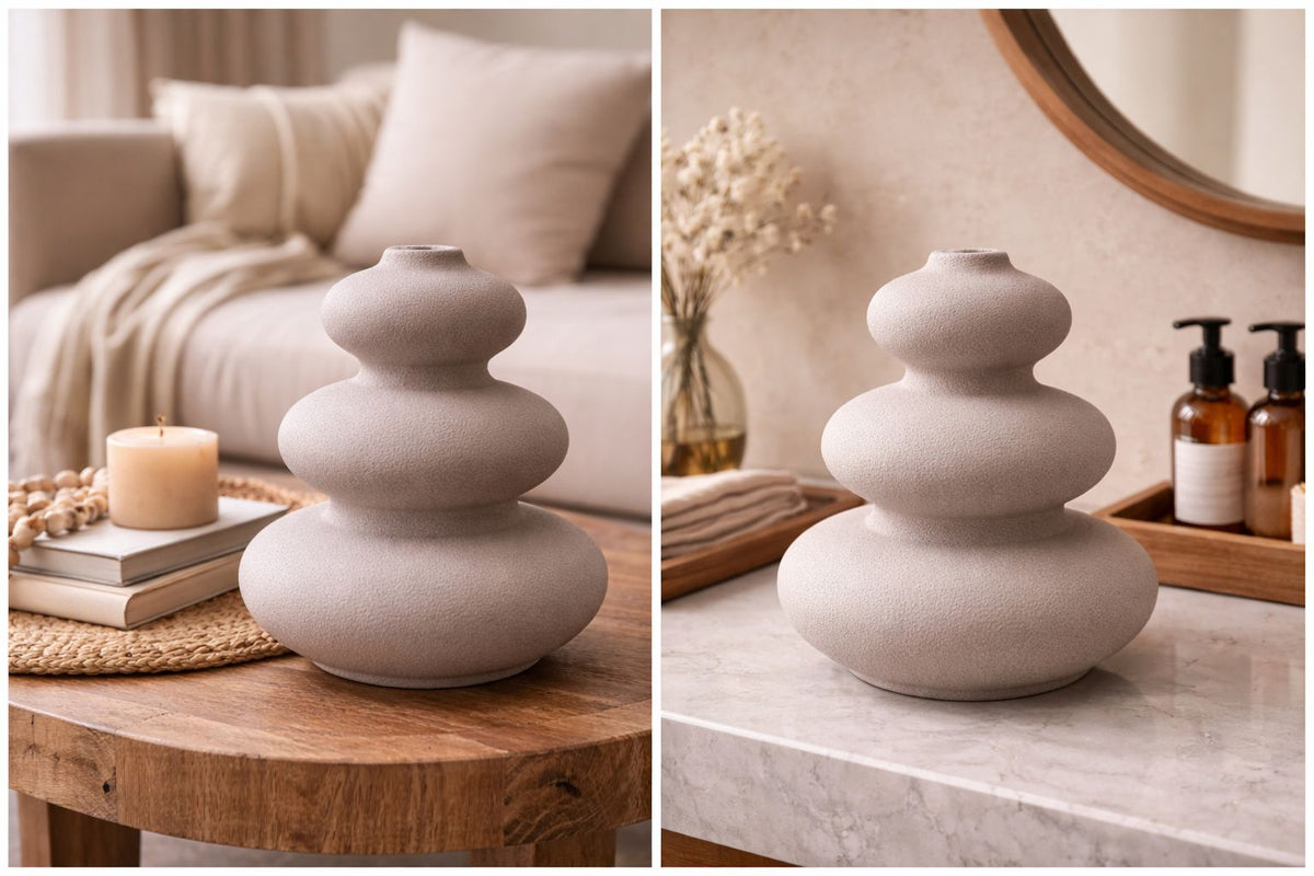 Stone Petal Vase