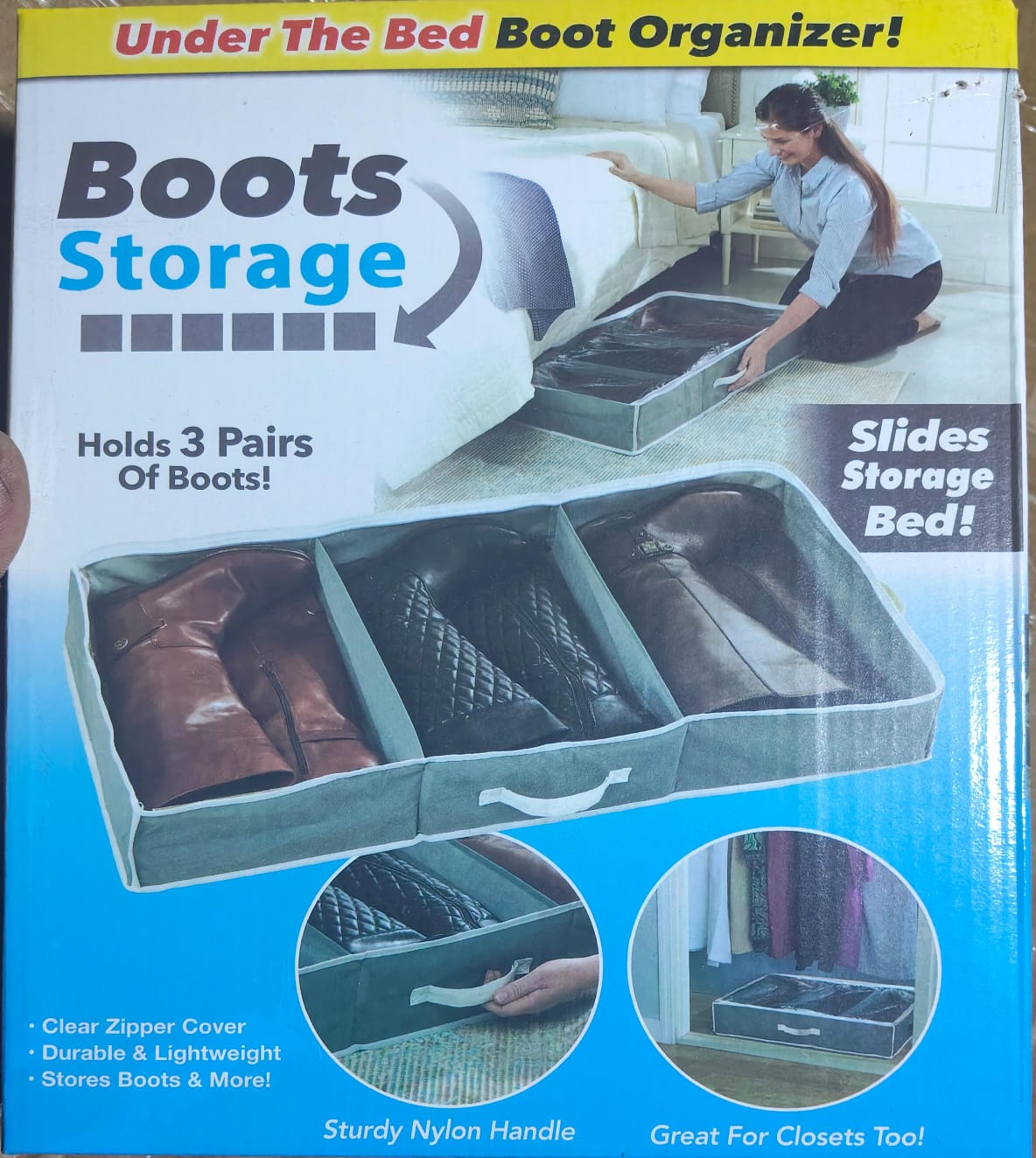 Boots storage organizer