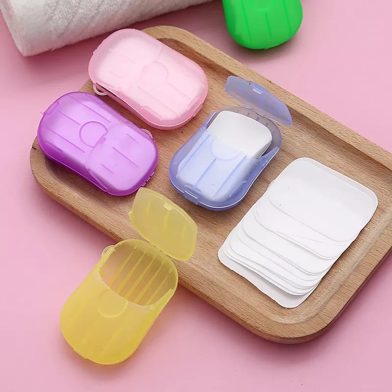 20Pcs Disposable Soap Paper Travel