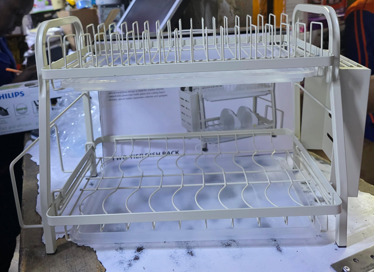 2 layer white advanced Dishrack