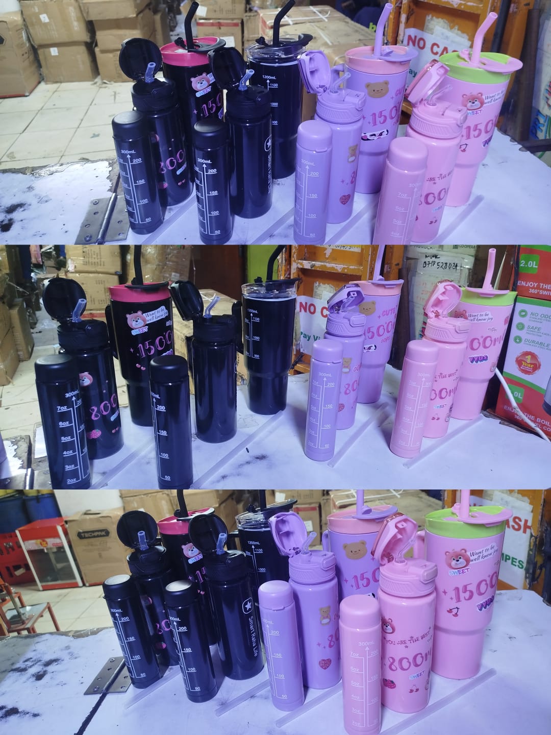 3 in 1 water bottle
