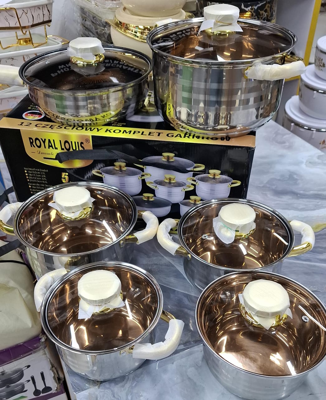 12pcs Royal Louis stainless sufuria