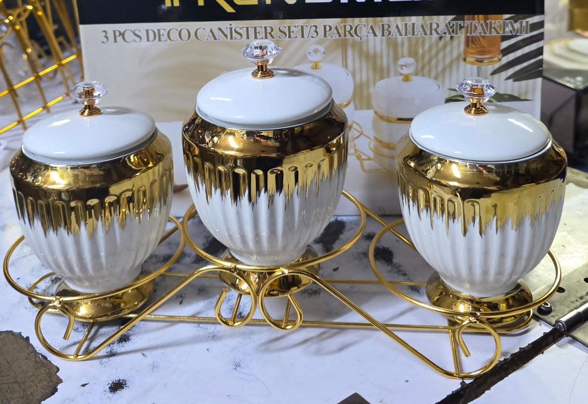 3 pcs deco canister