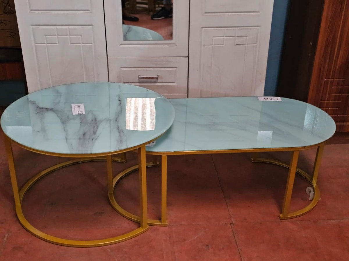 2 in 1 Marble nesting coffee table