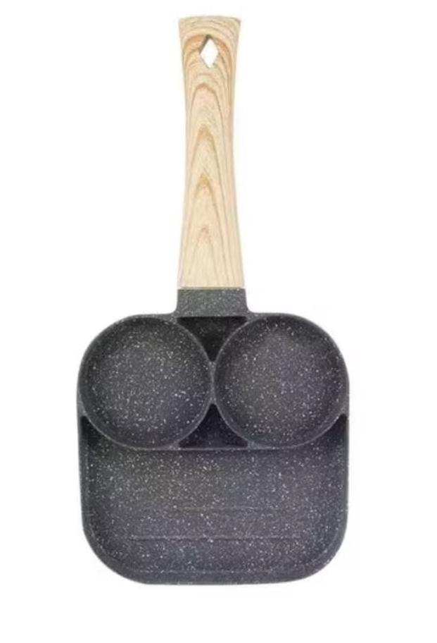 3 compartment nonstick pancake pan