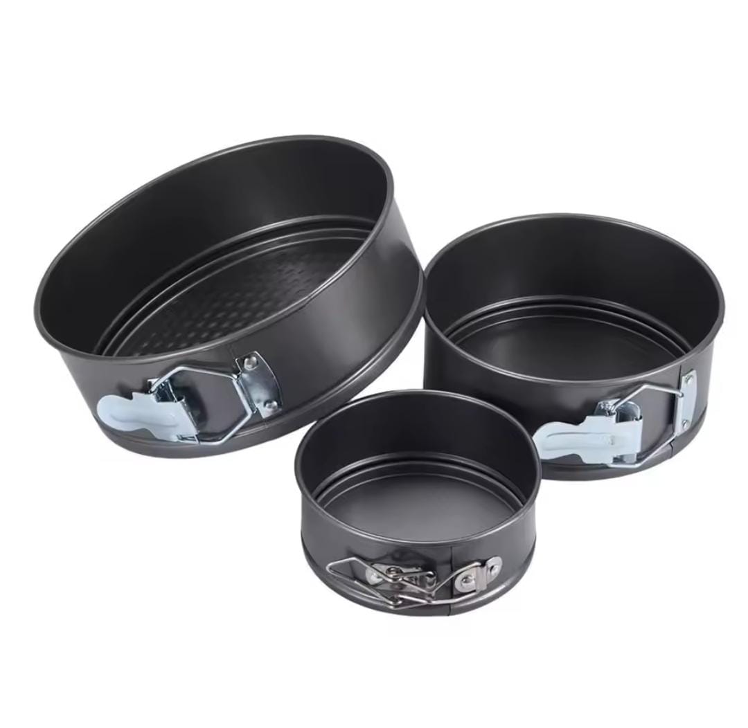 3pcs Cake moulds/baking tins