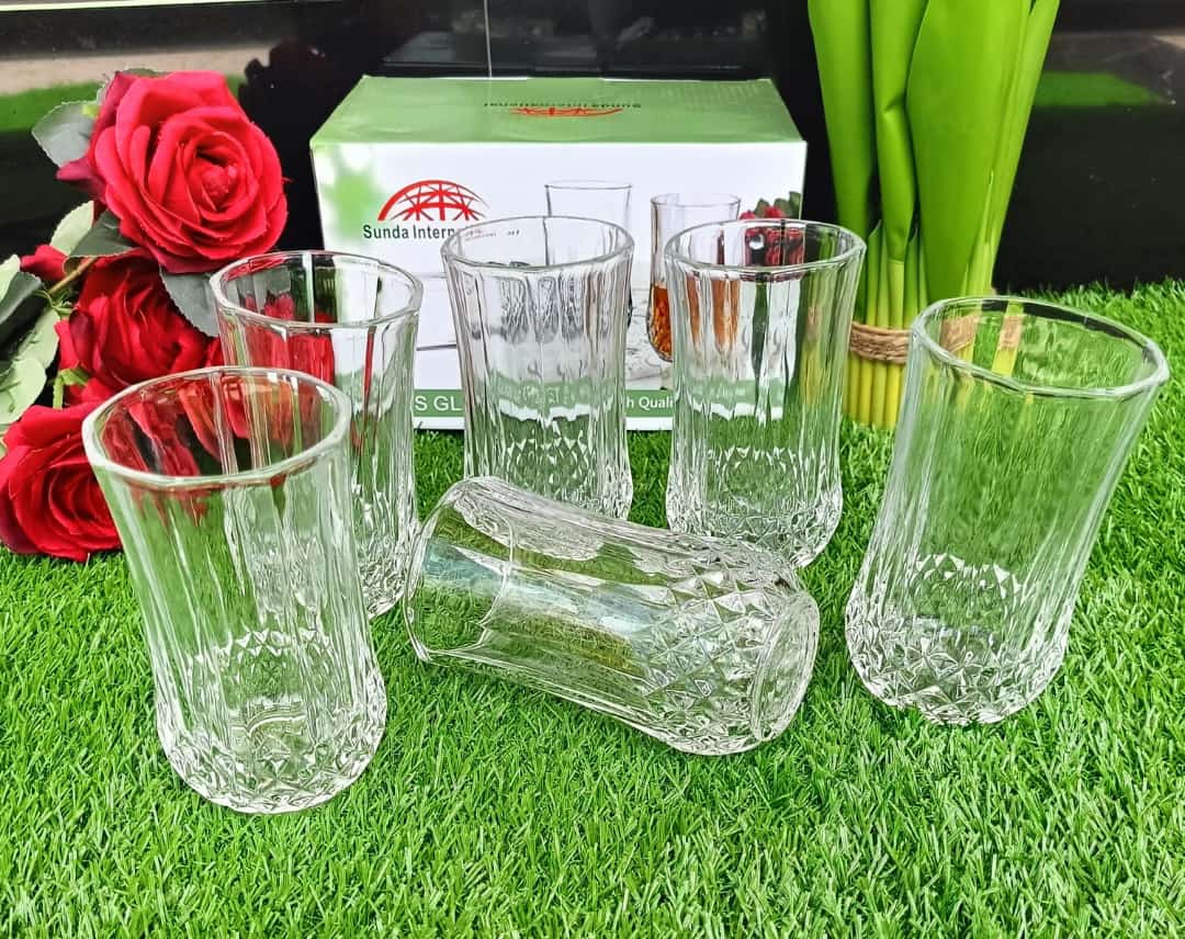 6 pc long diamond glasses