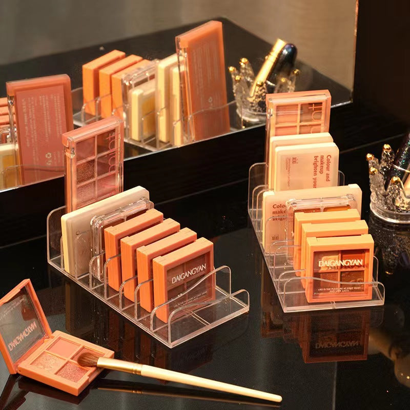 Acrylic Compact Eyeshadow Palette Organizer Display Tray