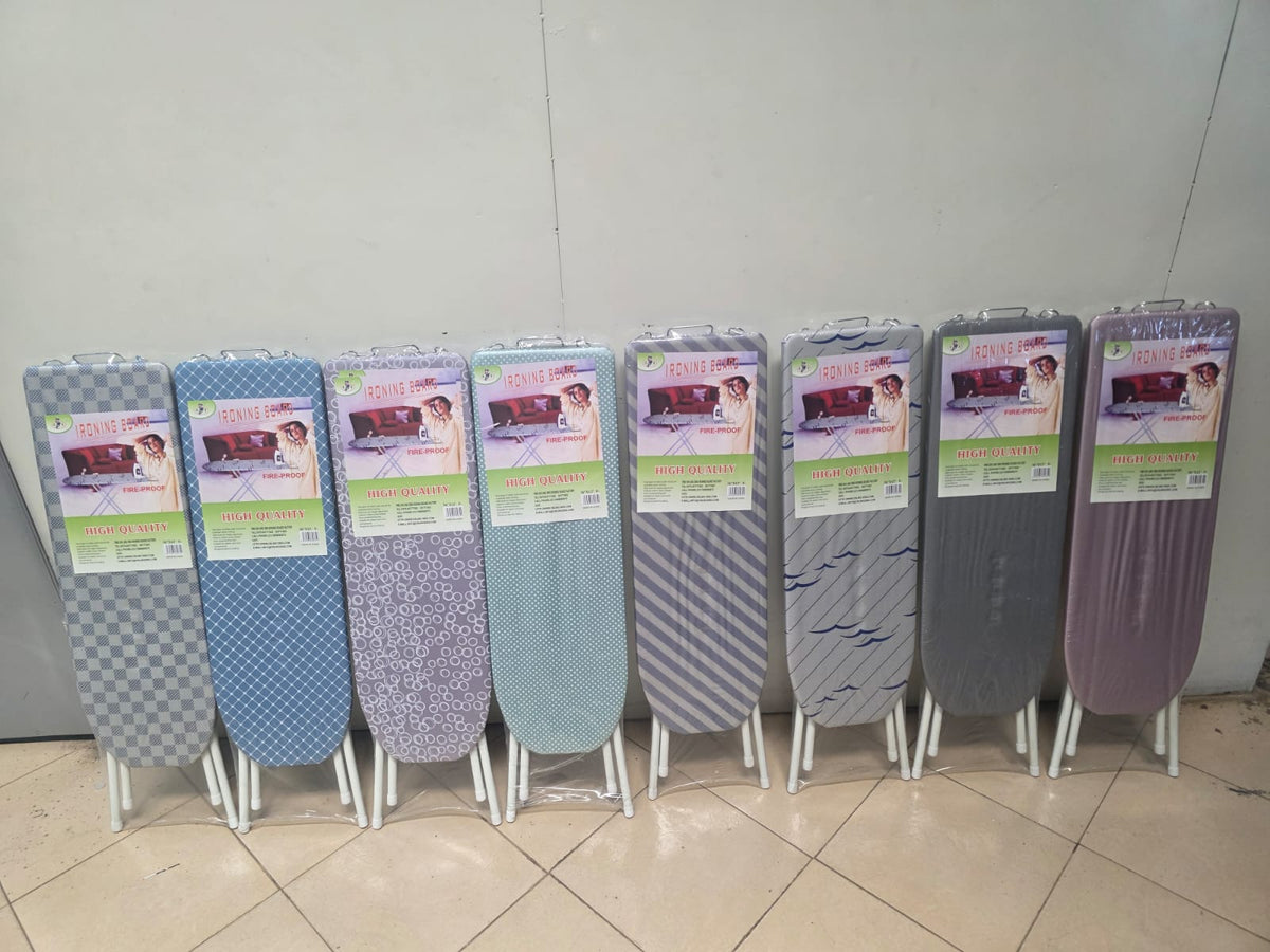Metallic stand ironing board
