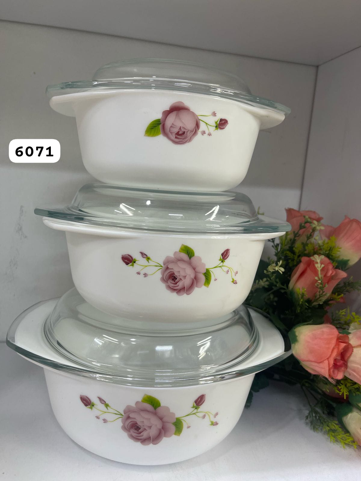 3 pcs ceramic casserole