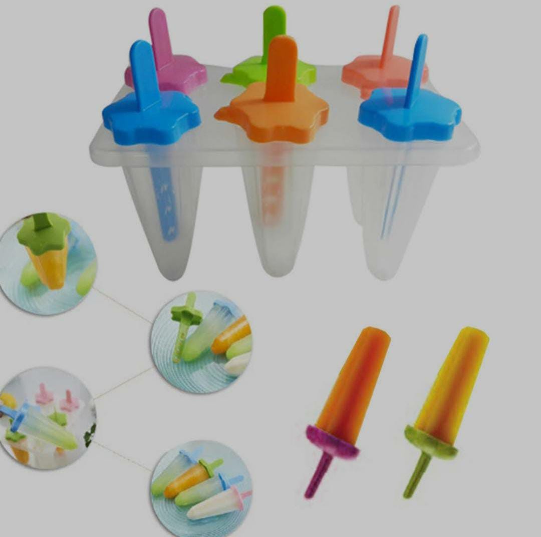 6pcs multicoloured popsicle
