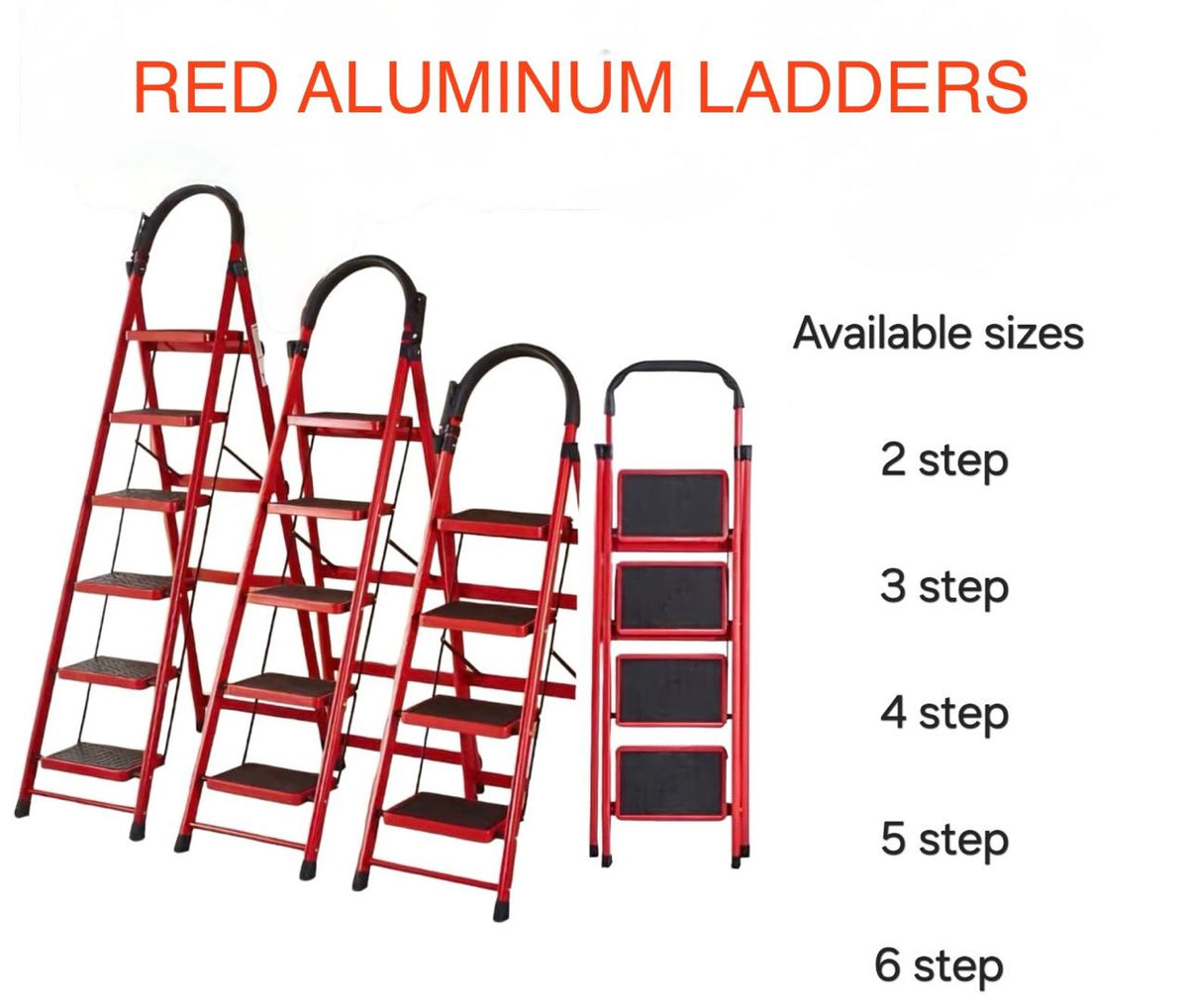 Red Step ladders