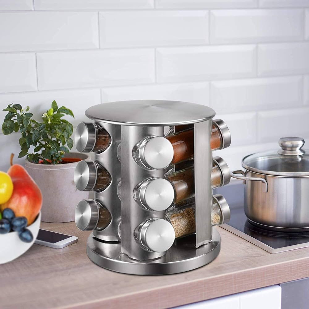 Spice rack rotating