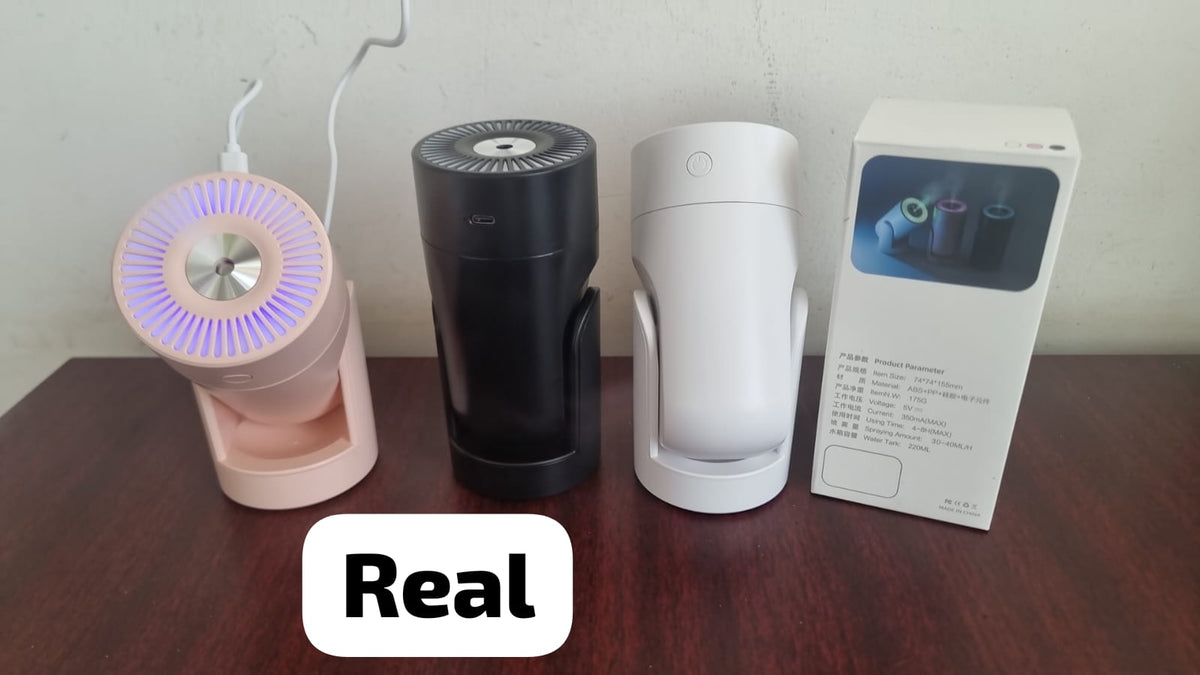 7 lights adjustable angle 220ml Shaking head humidifier