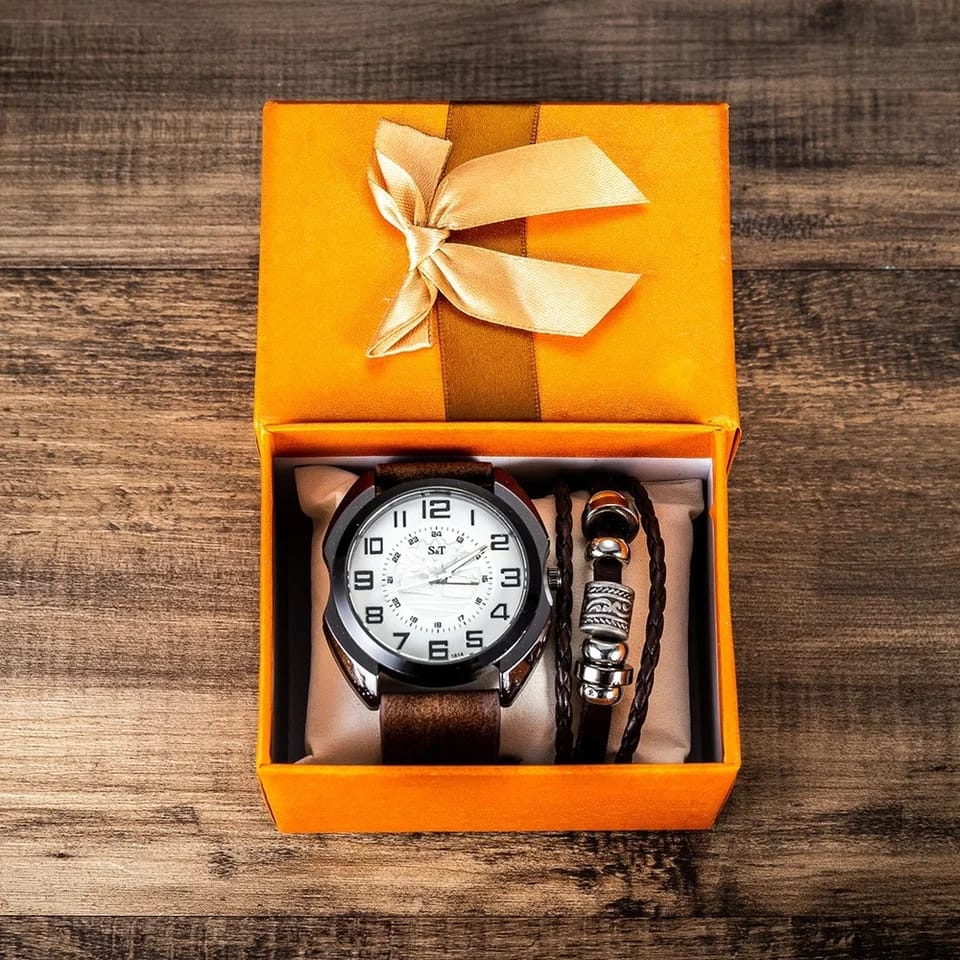 2Pcs Men's Watch