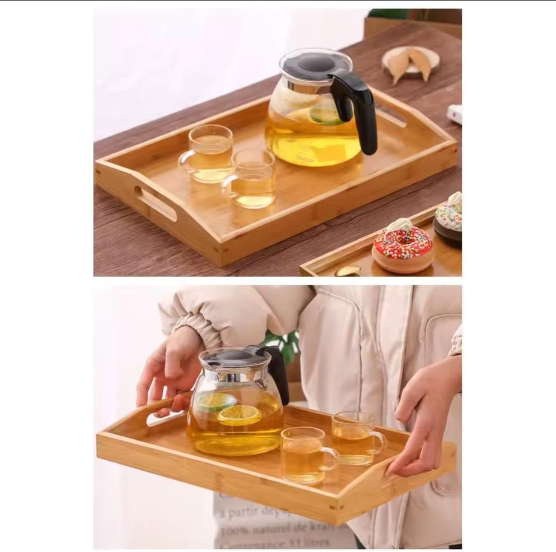 3 in 1 bamboo serving tray