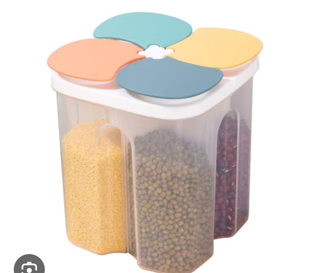 4 partition cereal container