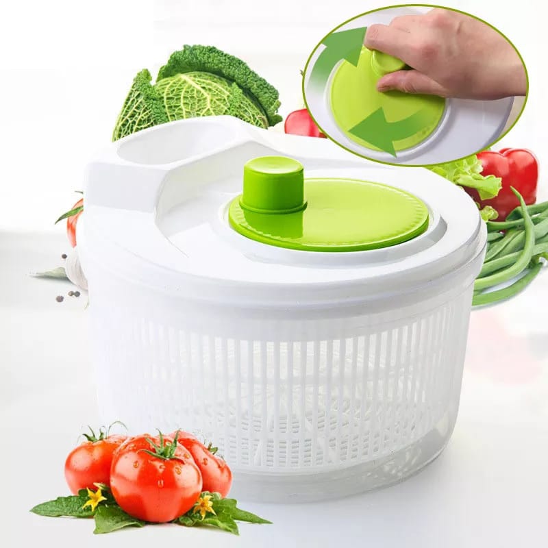 Manual Salad Washing And Drying Machine