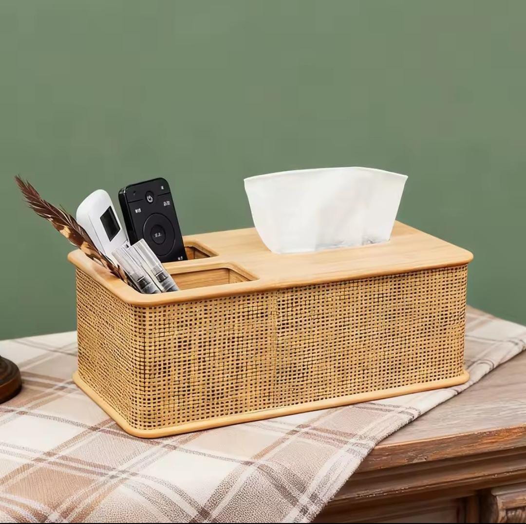 HIGH~GRADE MODERN RATTAN SERVIETTE HOLDER