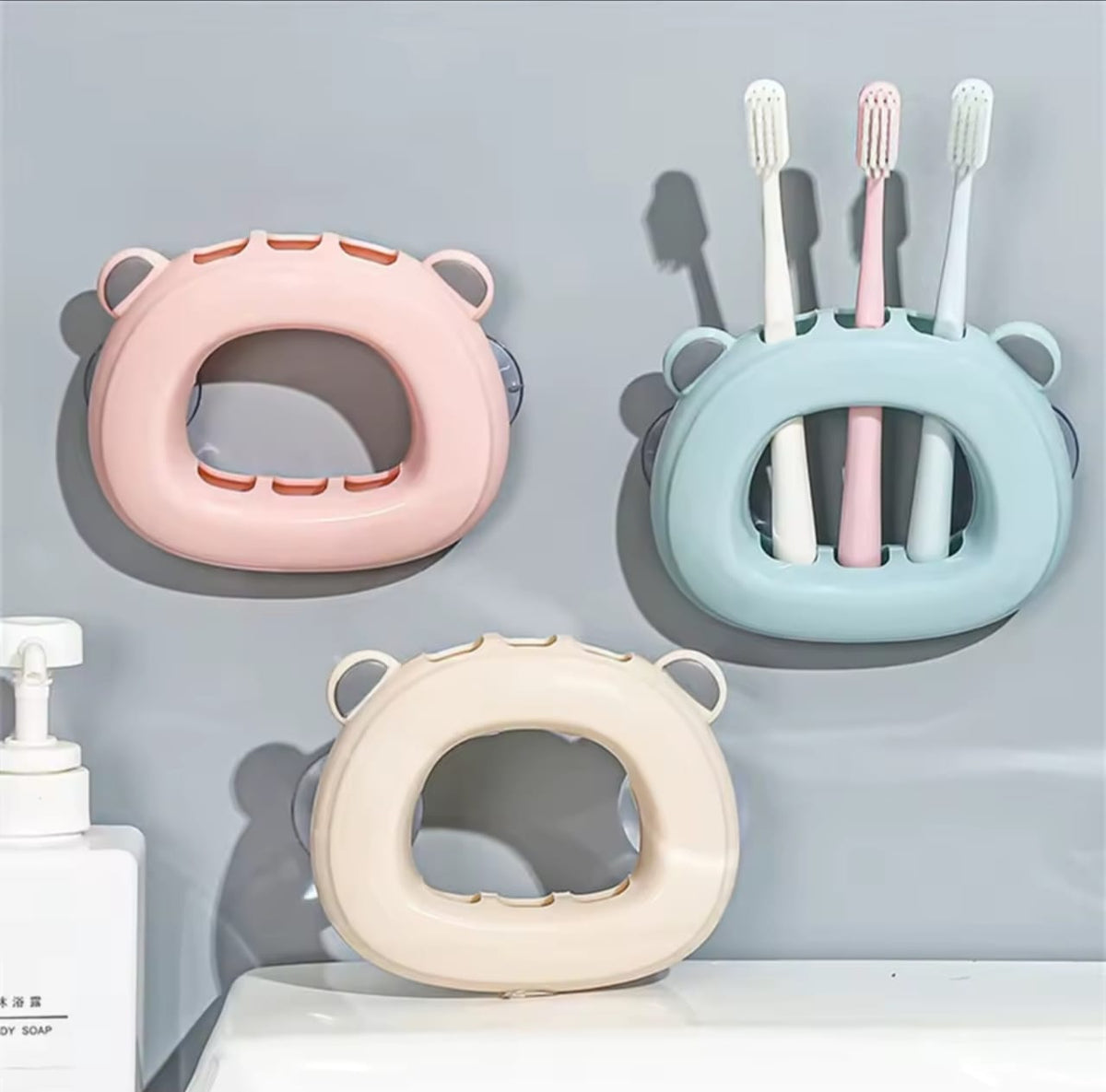 Toothbrush Holder Hanger Bear Design