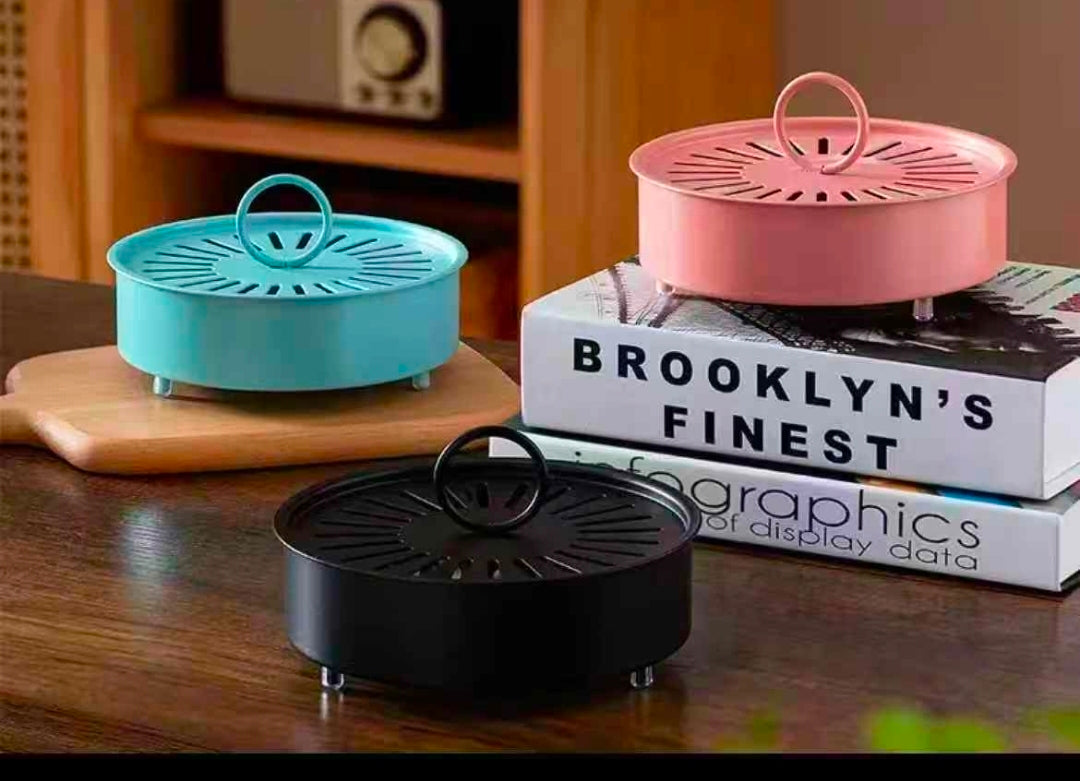 Premium quality iron mosquito-repellent incense box with cover